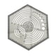 thumbnail image 1 of Regla Hexagonal Plantillas Con Forma Hexagonal Herramientas Prácticas De Bricolaje Para Coser Y Cortar Plata, 1 of 5