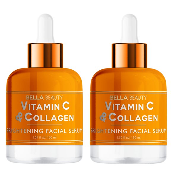 Suero Facial Bella Beauty 50 ml (Pack de 2) Vitamina C y Colágeno