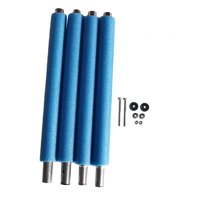 Magideal - 4 Postes De Trampolín, Cubierta Para Postes De Trampolín, Reemplazo De Tubería De Espuma, Valla De Barandilla De Tubería De Acero Duradera Para Activi 525 Cm