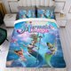 thumbnail image 4 of Magia de Sirena Conjunto de sábanas temático, trío de piezas, cómodo y amigable con la piel, diseño único, regalo de decoración para el hogar para familiares, amigos y fans,135cm *200cm, 4 of 6