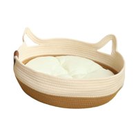 Ioensy - Nido Para Dormir Para Perros Pequeños Y Gatos, Cama Transpirable Para Salón, Suministros Para Mascotas, Cama Tejida Para Gatos M