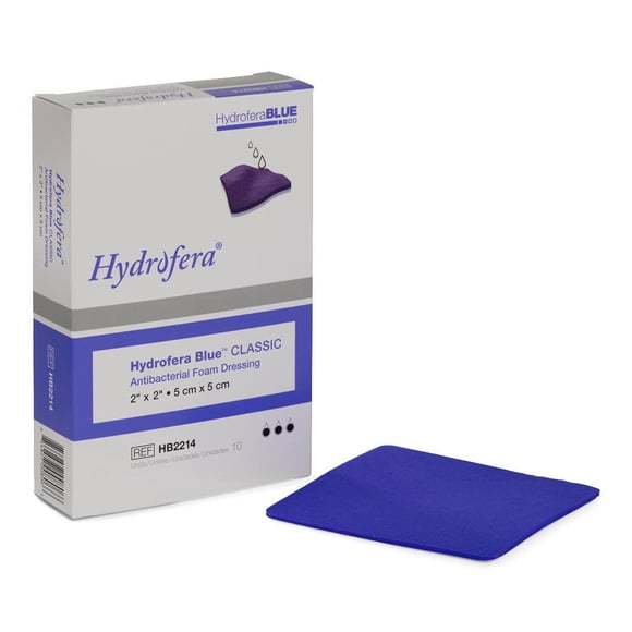 Apósito para heridas Hydrofera Blue 2x2 cm (caja de 10)