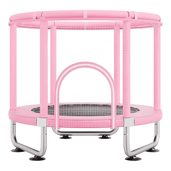 Cama elástica resistente Yep Home 150 cm rosada y negra