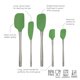 thumbnail image 2 of Juego de 5 espátulas de silicona Tovolo verde pesto, 2 of 4