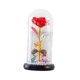 thumbnail image 4 of Lámpara LED Rosa De Flores Artificiales En Un Ramo De Cúpula De Cristal Para Decoración Del Hogar Rojo, 4 of 5