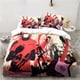 thumbnail image 1 of Cartoons Black Stone NANA Manga Bedding Set Single Twin Full Size Bed Set Adult Kid Bedroom Duvet Cover Sets Bed Sheets, 1 of 5