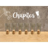 Green Glass - Chupitos Chupitos! Juego De 6 Vasos Blanco