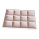 thumbnail image 5 of Estilo 02 Del Organizador Del Collar Del Pendiente Del Sostenedor De La Bandeja Del Almacenamiento De La Joyería Del Terciopelo Beige, 5 of 5