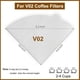 thumbnail image 2 of Filtros de café Clinuse V02 cónicos, tamaño 16 x 12 x 11 cm, 200 piezas, 2 of 7