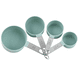 thumbnail image 1 of Tazas medidoras apilables con mango de acero inoxidable para medir ingredientes secos y líquidos, 1 of 5