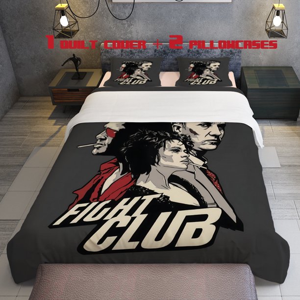 3pcs Fight Club Themed Printed Bedding Set Duvet Cover and Pillowcases