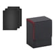 thumbnail image 2 of Caja para guardar barajas de cartas con deflector, álbum para colección, contenedor para juguetes, juego de exhibición negro rojo, 2 of 5