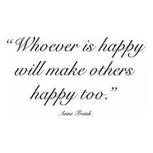 Rienda Libre Graphics - Decomural Whoever Is Happy Anne Frank Ws-44079