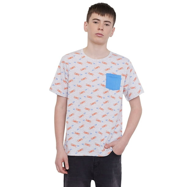 Polera Niño Teen Full IV Gris Melange Corona