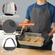 thumbnail image 2 of Delantal opux Chef 81 cm × 60 cm gris con bolsillos, 2 of 9