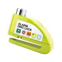 Ioensy - Candado De Disco Genérico Con Alarma Para Orificio De 7 Mm De Diámetro Superior Para Bicicleta, Motocicleta, Verde