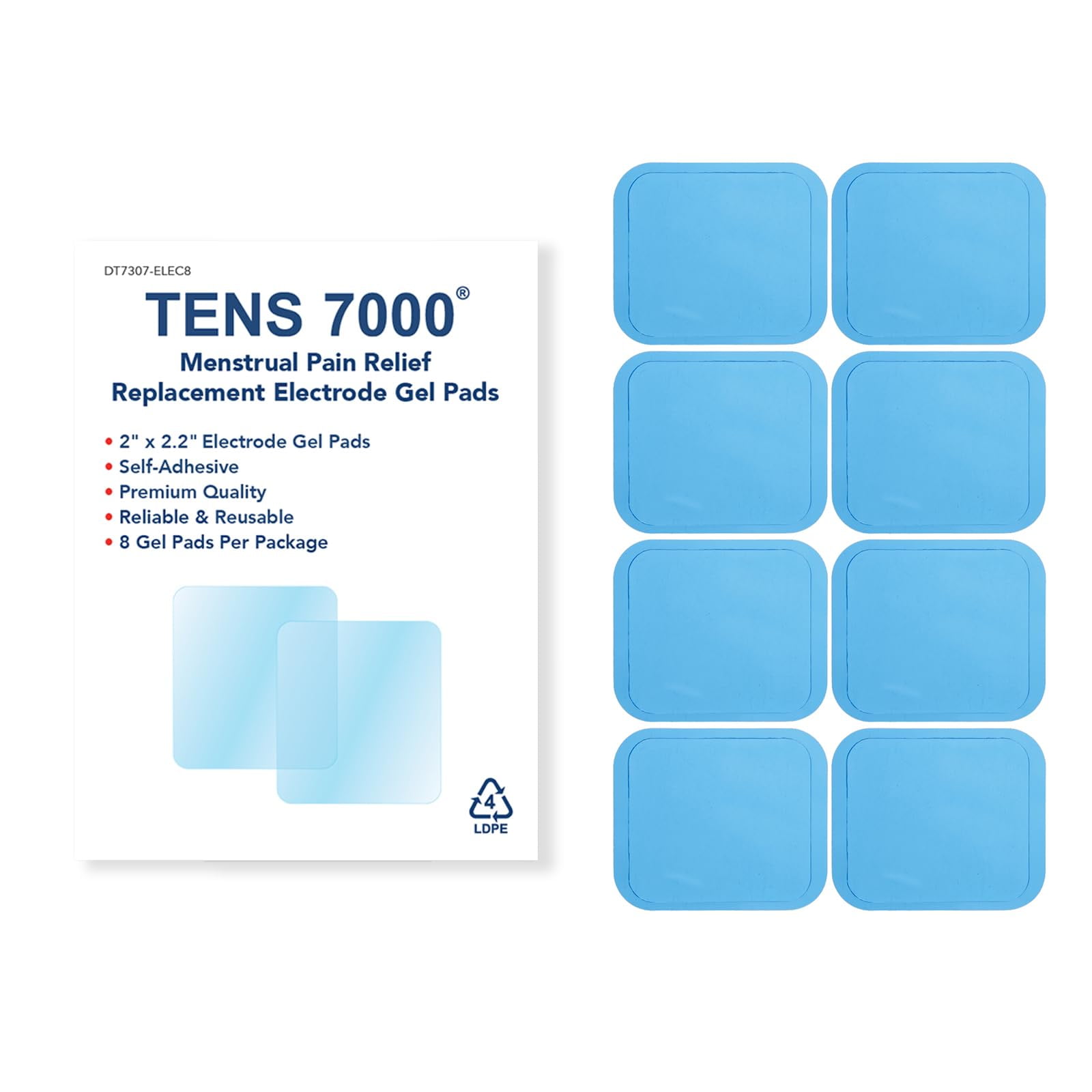 Almohadillas De Repuesto Para La Unidad De Alivio Del Dolor Menstrual Tens 7000