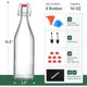 thumbnail image 2 of Botellas AOZITA de vidrio con tapa, 8 unidades de 16 oz (480 ml), 2 of 3