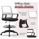 thumbnail image 5 of Silla de Dibujo BestOffice Ajustable Giratoria con Ruedas Beige, 5 of 7