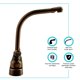 thumbnail image 4 of Grifo Dura Faucet DF-PK210C-ORB Alto en Bronce Aceitado, 4 of 7