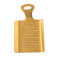 Magideal - Equipo De Rallador De Jengibre, Herramienta De Molienda De Acero Inoxidable Con Agarre Cómodo, Portátil, Duradero, Profesional Para Especias Wasabi, C Oro