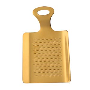 Magideal - Equipo De Rallador De Jengibre, Herramienta De Molienda De Acero Inoxidable Con Agarre Cómodo, Portátil, Duradero, Profesional Para Especias Wasabi, C Oro