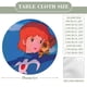 thumbnail image 2 of Nausicaä Del Valle Del Viento theme Fitted Round Tablecloths Elastic Edged Table Covers Waterproof Table Cloth For Kitchen Holiday Party Tables Decor 120cm, 2 of 6