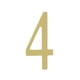 thumbnail image 1 of Adhesivo Address Plaque Special Lite BR3-4 de latón #4, 1 of 1