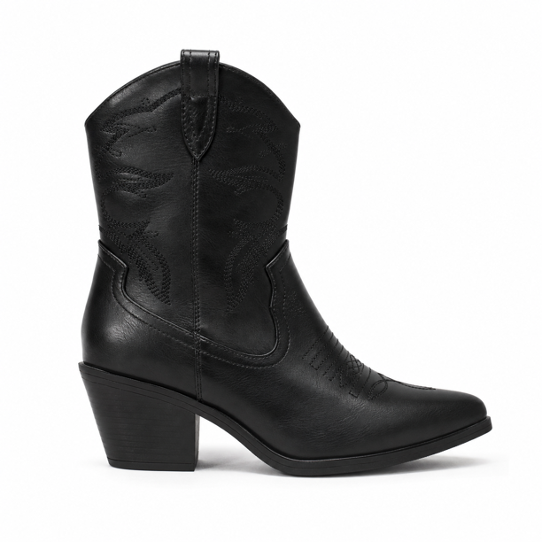 Botin Vaquero Mujer Texano Taco Cono