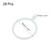 thumbnail image 2 of Uxcell 28 Pcs Anillos de Varilla de Cortina de Metal para Hogar Oficina Cortinas Metal 1.8 pulgadas Blanco, 2 of 5