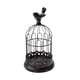 thumbnail image 4 of Hierro Birdcage Candelabro Centro De Mesa Cena De Boda Decoración De La Cocina Negro 14x26cm, 4 of 5