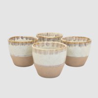 Set 4 Vasos Cerámica Wayu