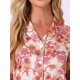 thumbnail image 5 of INSPIRE CHIC Conjunto de Pijama de Mujer con Estampado de Manga Corta, Suave, con Botones, Cuello con Muesca, Conjunto de Pantalones Cortos para Dormir para Primavera Verano, Mediano, Rosa Claro, 5 of 6