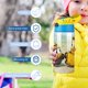 thumbnail image 5 of Botella de Agua Infantil Desmarcar Stinky y Dirty Azul 12 oz, 5 of 6
