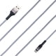 thumbnail image 2 of Cable de Carga Trenzado USB a Tipo C Blanco, 2 of 3