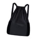 thumbnail image 2 of Mochila con Cordón, Bolsas de Viaje Grandes, Bolsa Deportiva para Baloncesto, Mochilero Al Aire Libre , NEGRO, 2 of 5
