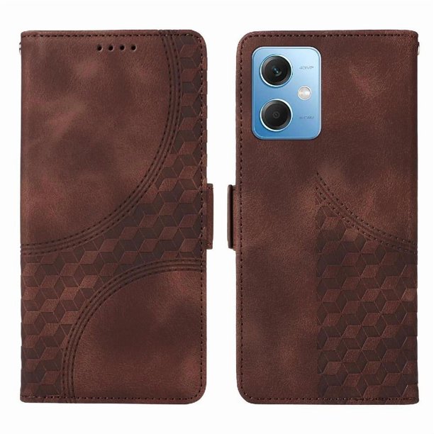 Carcasa FOXDOCK Xiaomi Poco X5 5G de cuero PU, diseño acolchado clásico, protección contra caídas y rayones