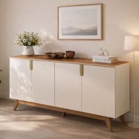 Exit - Buffet Recife 4 Puertas Beige/Nogal