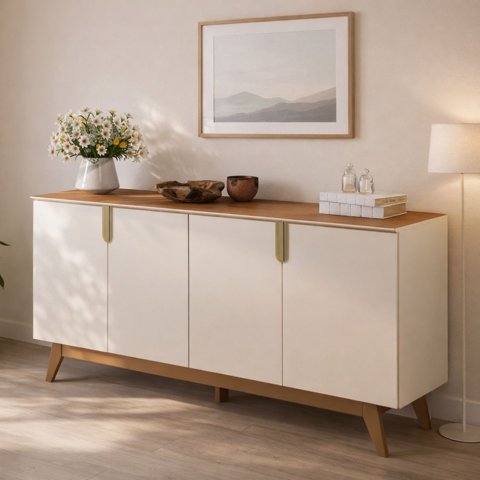 Exit - Buffet Recife 4 Puertas Beige/Nogal