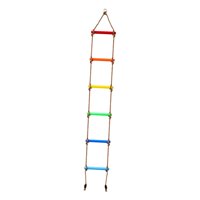 Magideal - Escalera De Cuerda Para Escalar Para Niños, 6 Secciones, Entrenamiento De Equilibrio, Accesorio De Marco De Escalada, Para Niños Y Niñas De Interior