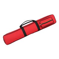 Magideal - Estuche Para Tacos De Billar De 8 Agujeros Con Correa De Transporte, Resistente A Golpes, Con Articulación De 1/2, Bolsa Protectora Para Guardar Cañas Rojo