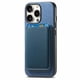 thumbnail image 4 of Funda de Cuero Magnética con Tarjetero para iPhone 15 Pro Cubierta Delgada Azul, 4 of 5
