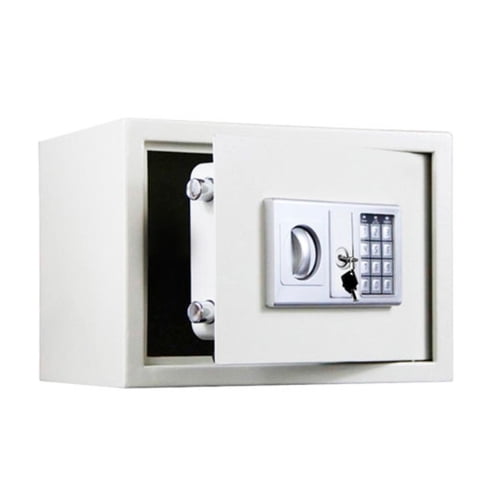 Concepts Life - Caja Fuerte De Acero Grande Con Teclado Digital Blanca