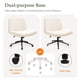 thumbnail image 3 of Silla Orange Factory con forma de cruz cruzada sin brazos, giratoria, tela beige, 3 of 7