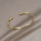 thumbnail image 2 of Gorgeous Twisted Alloy Open Bracelet - Perfect for the Fashionable Woman!, 2 of 5