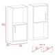 thumbnail image 3 of Set x2 Muebles Auxiliares De Baño 60,1x30x16 Cm Wengue, 3 of 3