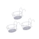 thumbnail image 4 of 3 Maceteros Colgantes Para El Hogar, Balcón, Valla, Exterior, Con Gancho, Color Blanco, 4 of 5