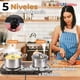 thumbnail image 4 of Cocina Eléctrica 2 Platos 2000W de Potencia Cocinilla Portátil Negro, 4 of 10