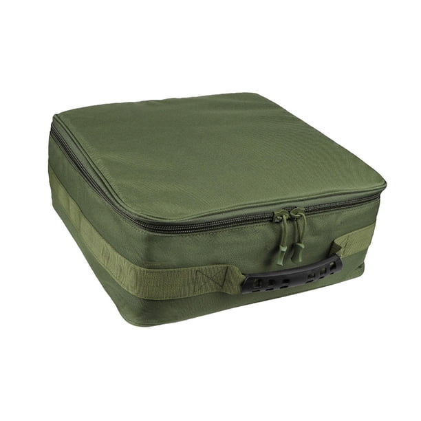 Bolsa de Engranaje de Pescado Bolsa de Pesca Protector Portátil con Mango de Manualidad de La Mano Resistente Al Agua Caja de Carrete de Pesca Resiste