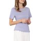 thumbnail image 4 of INSPIRE CHIC Elegante Blusa Brillante para Mujeres con Tops de Piedras de Estrás para Cócteles y Fiestas M Púrpura Claro, 4 of 5
